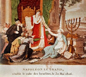 Napoleon_stellt_den_israelitischen_Kult_wieder_her,_30._Mai_1806Napoleon grants freedom to the Jews